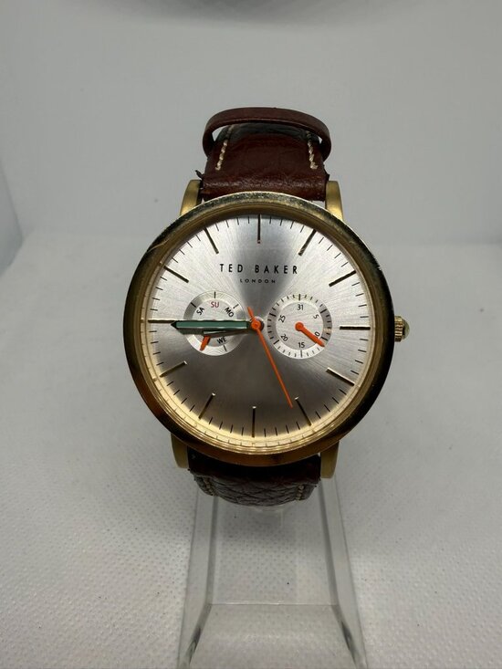 Ted Baker Other - Ted Baker James TE50274008 Men's 42mm Silver Dial Multifunction Brown Watch